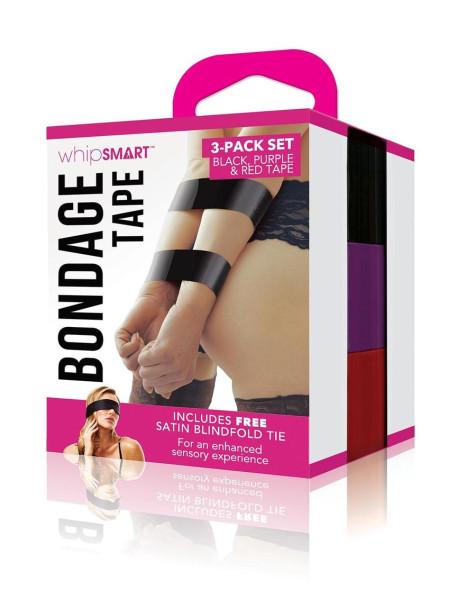 WS 3PK BONDAGE TAPE W/ BLINDFOLD