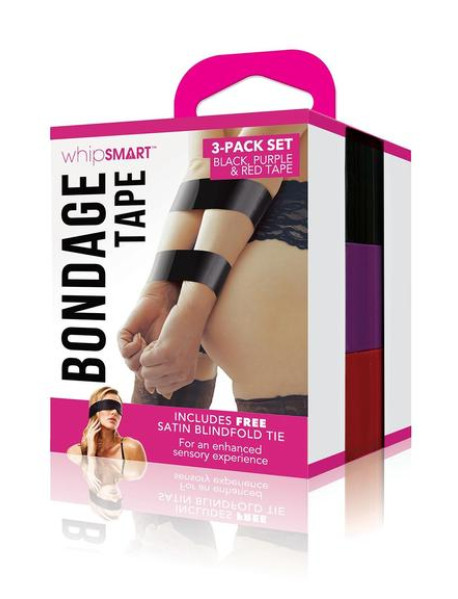 WS 3PK BONDAGE TAPE W/ BLINDFOLD