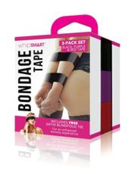 WS 3PK BONDAGE TAPE W/ BLINDFOLD