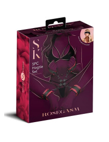 ROSEGASM 5PC HOGTIE SET W/ BLINDFOLD    