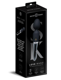 SECRET KISSES GLASS BLACK MAGIC WAND