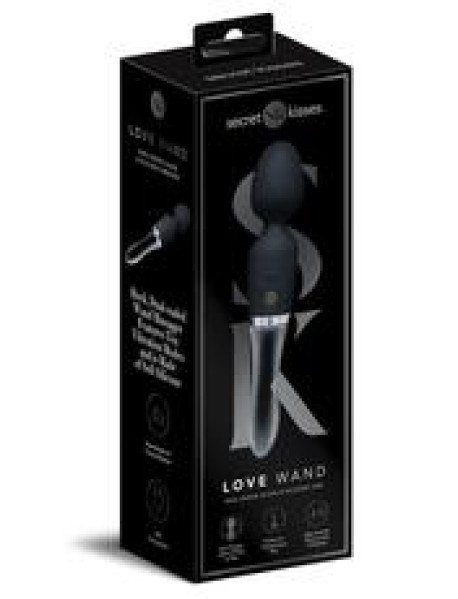 SECRET KISSES GLASS BLACK MAGIC WAND SECRET KISSES GLASS BLACK MAGIC WAND