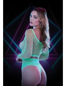 2PC GID LONG SLEEVE CROP TOP and PANTY SET
