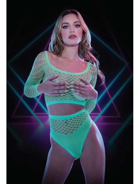 2PC GID LONG SLEEVE CROP TOP and PANTY SET