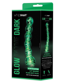 WHIPSMART GID BEADED SENSUAL GLASS DILDO