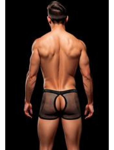 ENVY SNAP DOWN MESH BOXER BRIEFBLACK-M/L