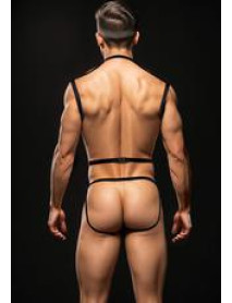 ENVY 3PC WETLOOK CHEST HARNESS-M/L