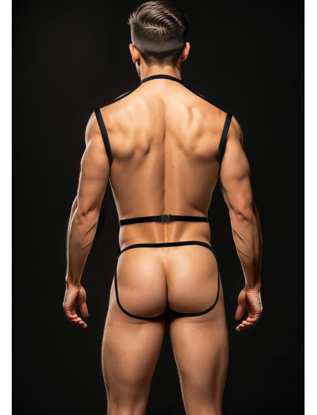 ENVY 3PC WETLOOK CHEST HARNESS-M/L ENVY 3PC WETLOOK CHEST HARNESS-M/L
