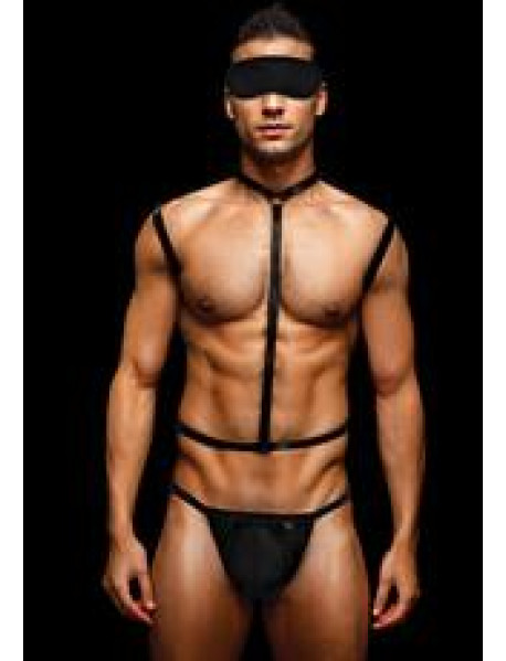 ENVY 3PC WETLOOK CHEST HARNESS-M/L ENVY 3PC WETLOOK CHEST HARNESS-M/L