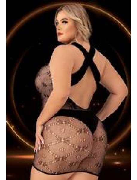 HALTER TOP MINI DRESS BLACK- QUEEN