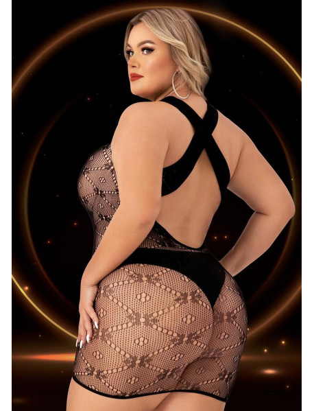 HALTER TOP MINI DRESS BLACK- QUEEN