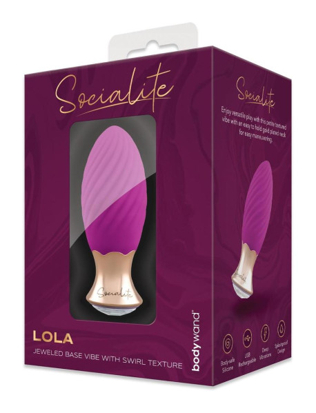 BODYWAND SOCIALITE LOLA JEWELED BASE VIBE WITH SWIRL TEXTURE