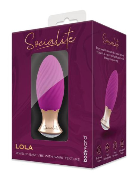 BODYWAND SOCIALITE LOLA JEWELED BASE VIBE WITH SWIRL TEXTURE