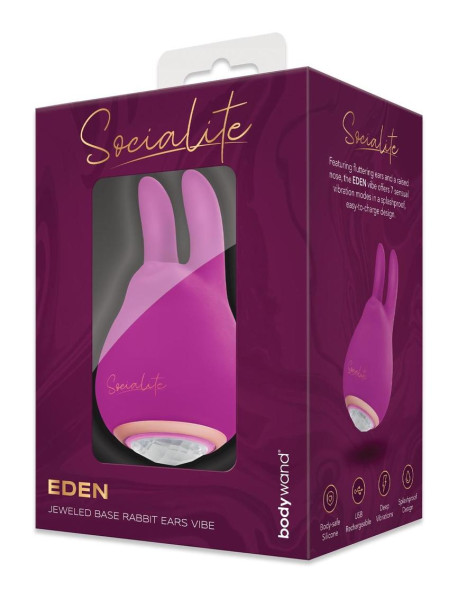BODYWAND SOCIALITE EDEN JEWELED BASE RABBIT EARS VIBE