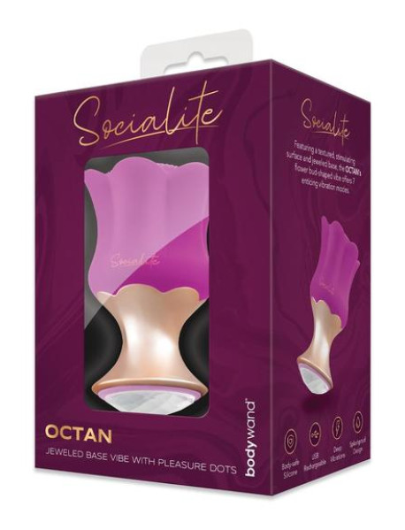 BODYWAND SOCIALITE OCTAN JEWELED BASE VIBE WITH PLEASURE DOTS