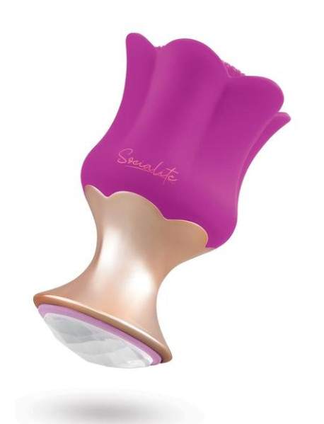 BODYWAND SOCIALITE OCTAN JEWELED BASE VIBE WITH PLEASURE DOTS