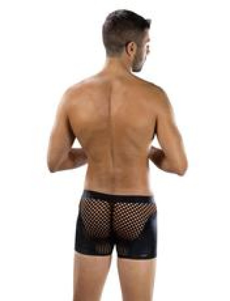 SHEER CONTRAST BOXER BRIEFS-BLACK-OS