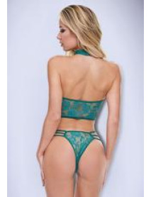 EMERALD LACE BODYSUTI-GREEN-SM