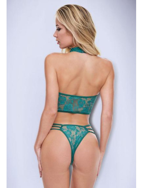 EMERALD LACE BODYSUTI-GREEN-SM
