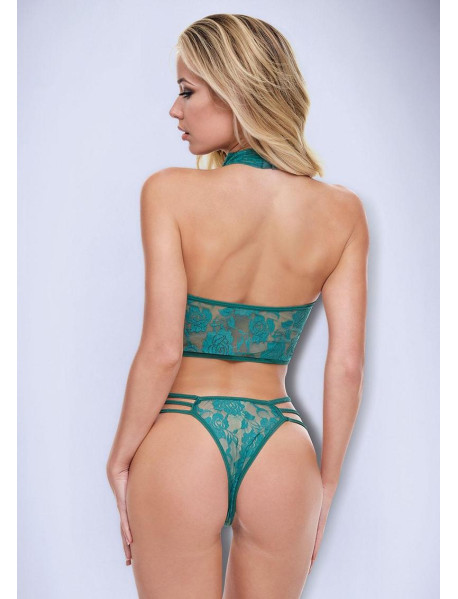 EMERALD LACE BODYSUIT-GREEN-ML