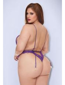 RAVEN RUFFLE BODYSUIT-PURPLE-Q