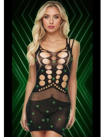 SHATTERED SPARKLE MINI DRESS-GID-OS
