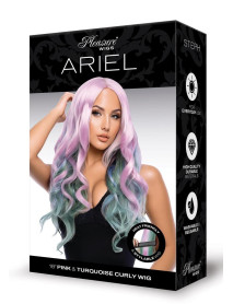 ARIEL PREMIUM STYLABLE WIG-PINK/TURQ