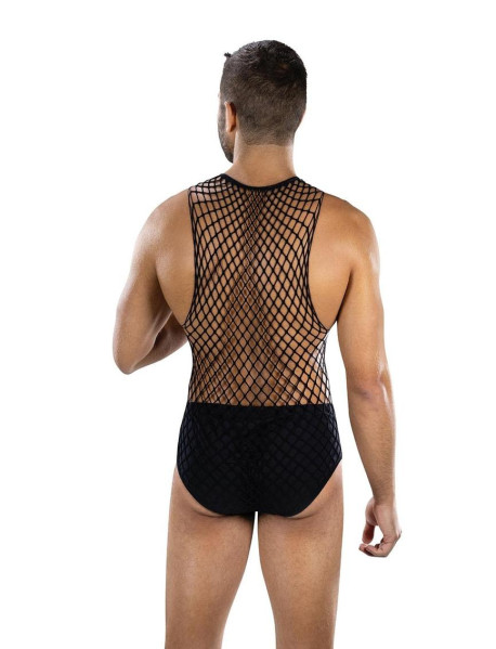 FULL EFFECT FISHNET 2-PIECE SET BLK
