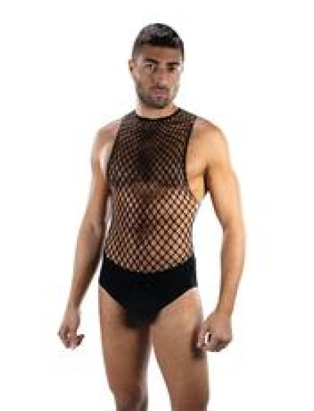 FULL EFFECT FISHNET 2-PIECE SET BLK