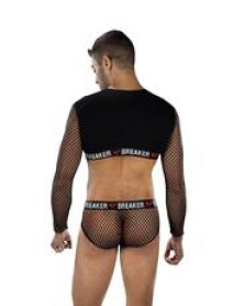 HEARTBREAKER MESH CROP TOP and BRIEFS SET