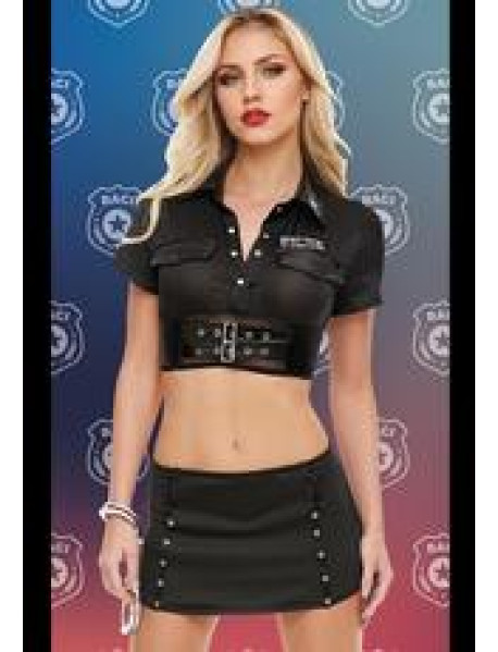 BADGE OF DESIRE 4PC SET BLACK-OS