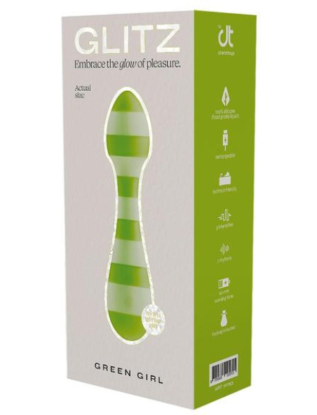 DREAMTOYS GLITZ GREEN TRAVEL WAND