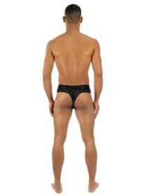 ENVY MIDNIGHT ATHLETICS THONG BLACK SM