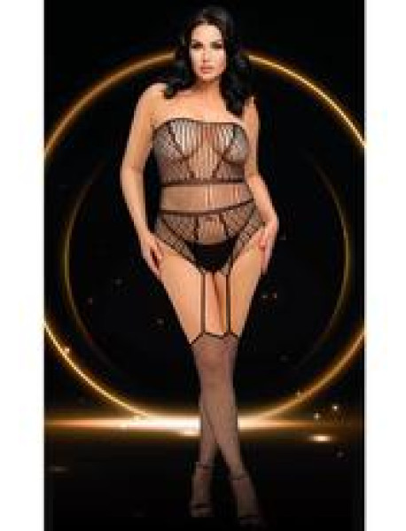 NIGHTFALL NET BODYSUIT-BLK-Q NIGHTFALL NET BODYSUIT-BLK-Q