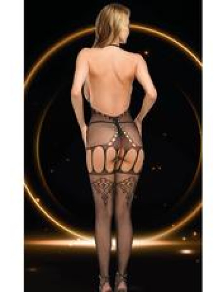 LACE EMPRESS BODYSTOCKING-BLK-OS