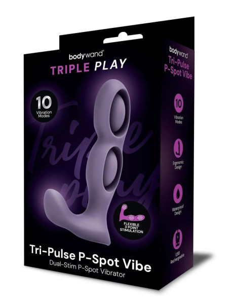BODYWAND TRIPLE PLAY TRI-PULSE PSPOT VIB BODYWAND TRIPLE PLAY TRI-PULSE PSPOT VIB