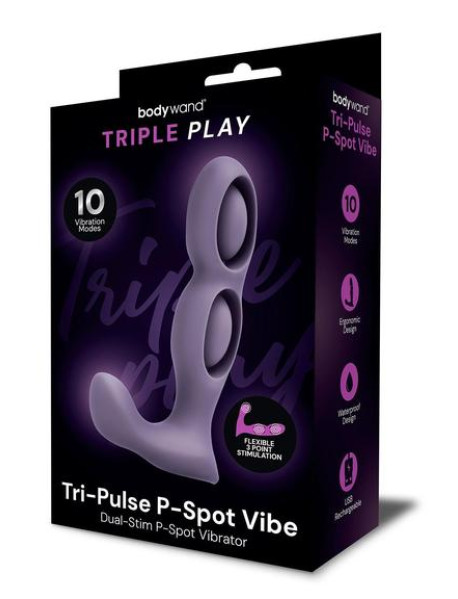 BODYWAND TRIPLE PLAY TRI-PULSE PSPOT VIB BODYWAND TRIPLE PLAY TRI-PULSE PSPOT VIB