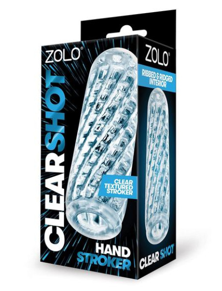 ZOLO HAND STROKER CLEAR SHOT STROKER ZOLO HAND STROKER CLEAR SHOT STROKER