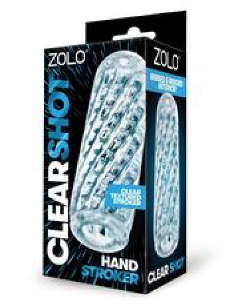 ZOLO HAND STROKER CLEAR SHOT STROKER ZOLO HAND STROKER CLEAR SHOT STROKER
