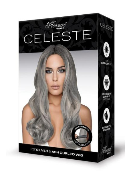 CELESTE PREMIUM STYLABLE WIG SILVER CELESTE PREMIUM STYLABLE WIG SILVER