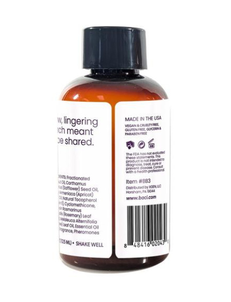 BACI BARE MASSAGE OIL- 4OZ POMERGRANATE BACI BARE MASSAGE OIL- 4OZ POMERGRANATE
