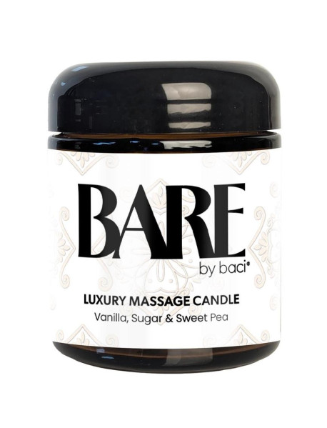 BACI BARE MASSAGE CANDLE- 4OZ VANILLA