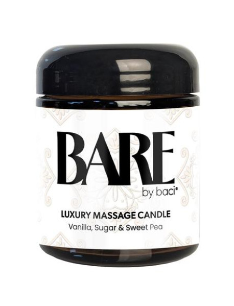 BACI BARE MASSAGE CANDLE- 4OZ VANILLA