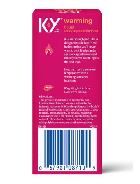 KY WARMING LIQUID LUBRICANT 1 OZ